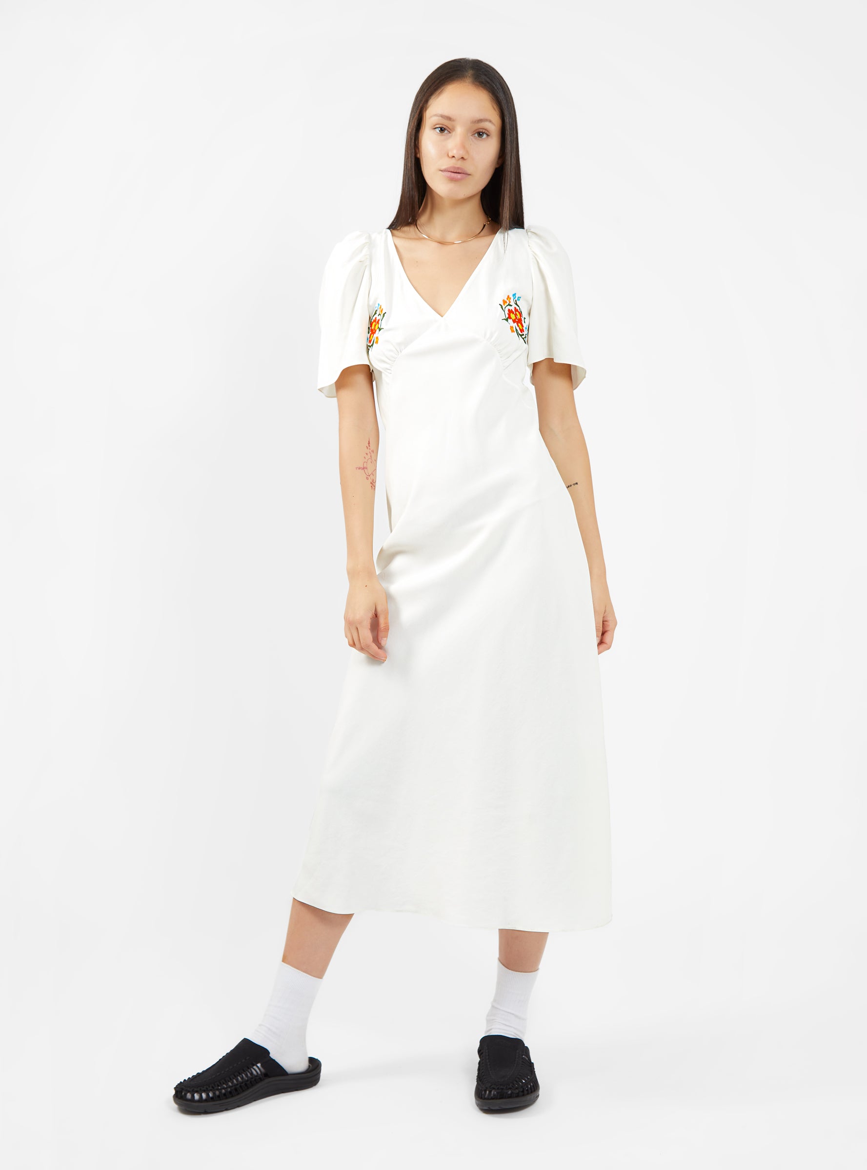 LIKELY Nora Dress in White