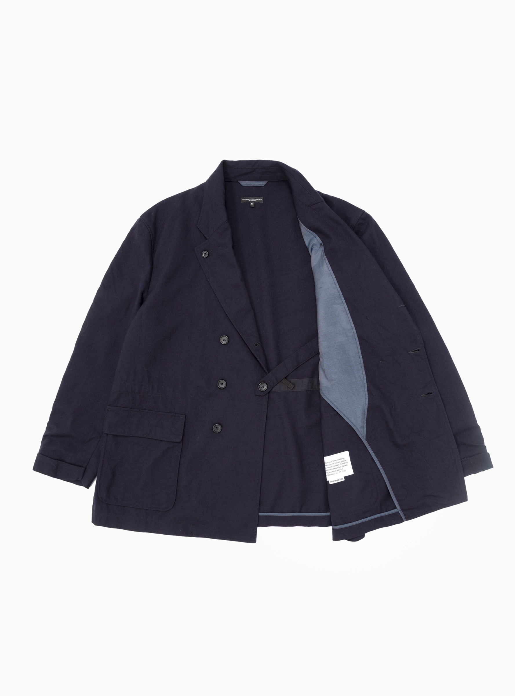 Reefer Uniform Wool Serge Jacket Dark Navy by Engineered Garments ...