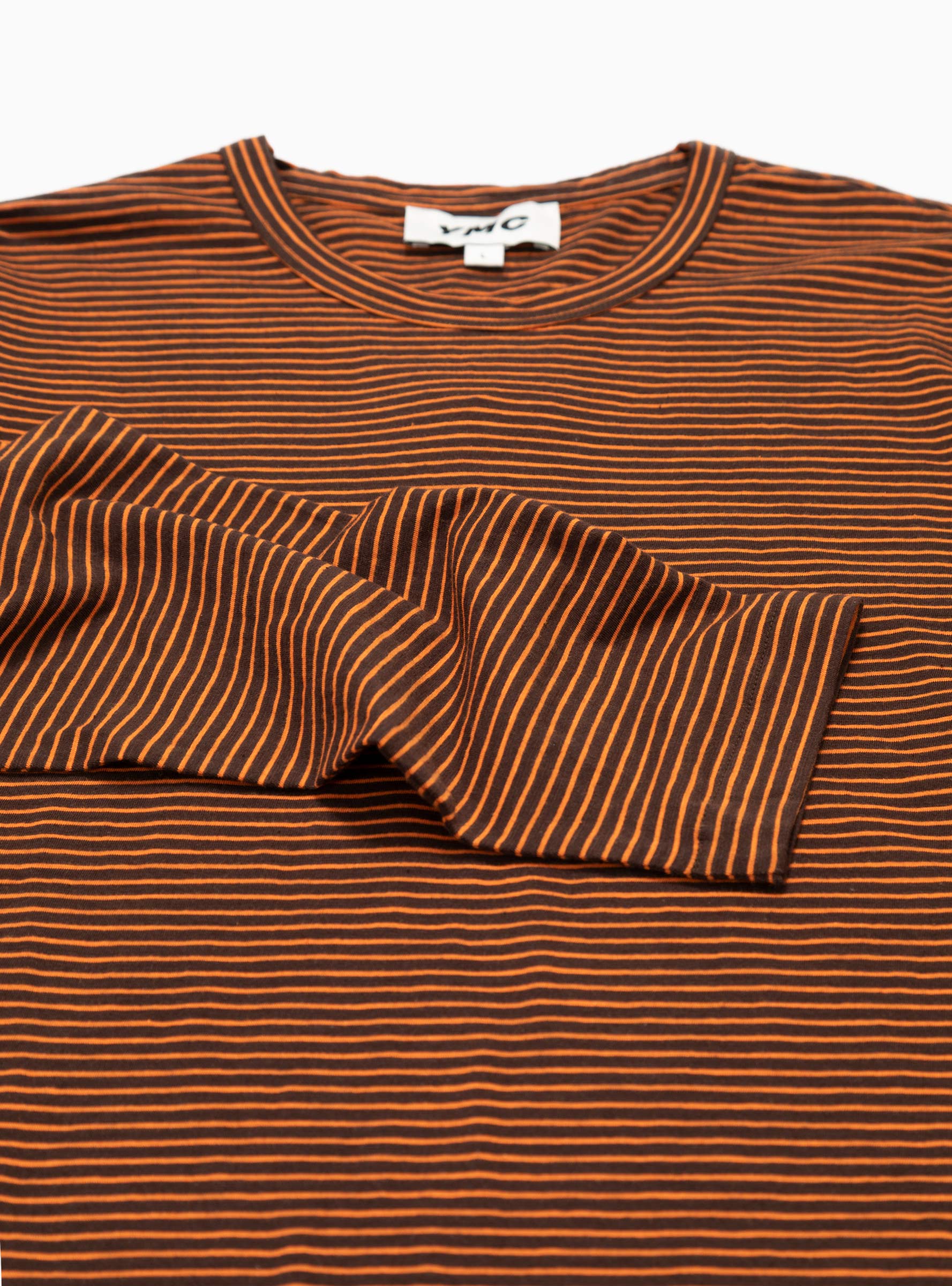Thurston Cotton Slub T-shirt Brown & Orange by YMC | Couverture & The ...