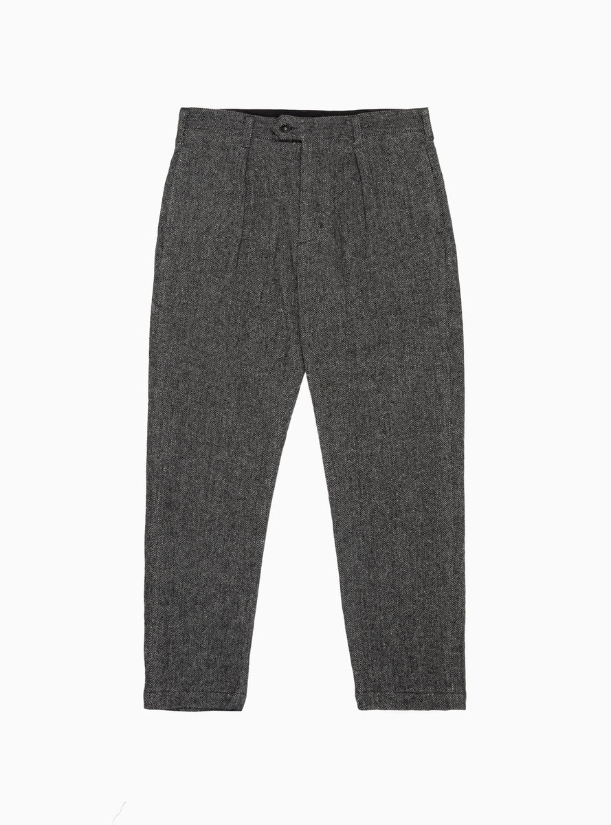 Carlyle Poly Wool Herringbone Trousers Grey by Engineered Garments
