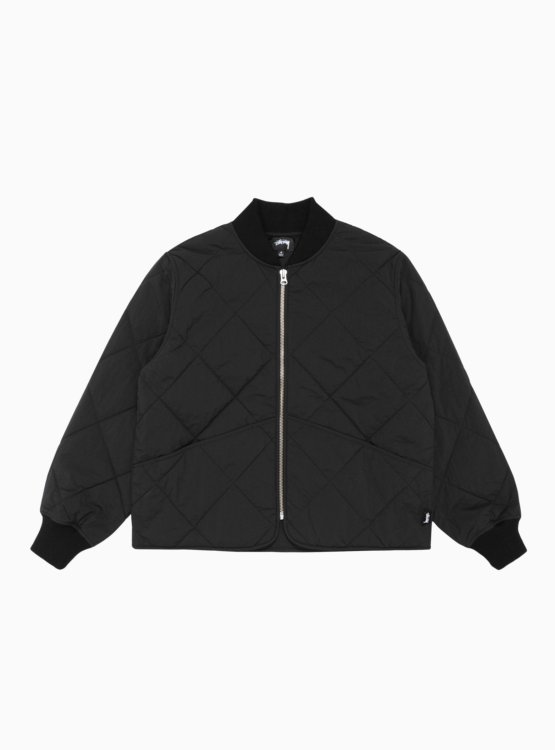Dice Quilted Liner Jacket Black by Stüssy | Couverture & The