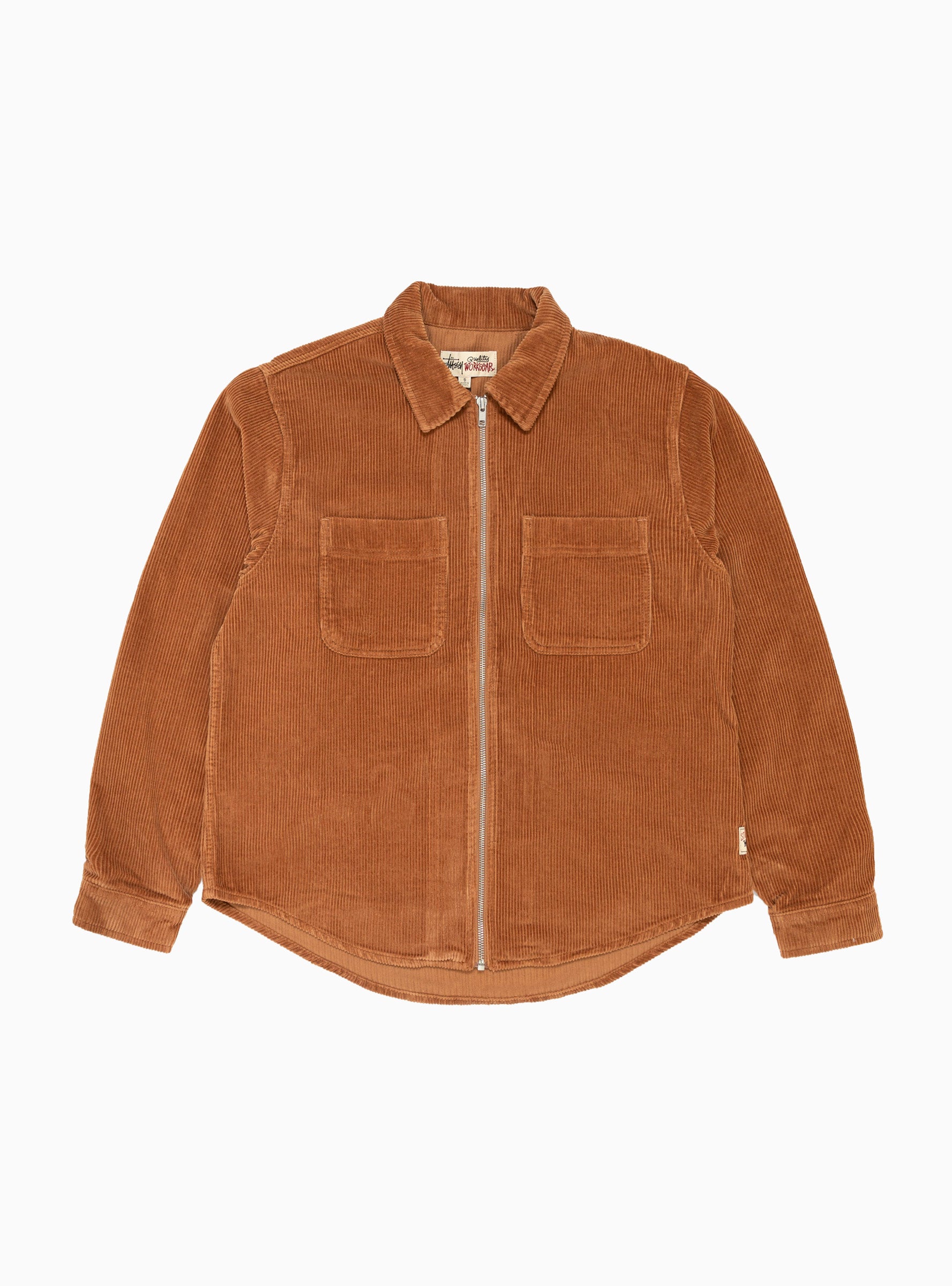 Wide Wale Cord Zip Shirt Copper by Stüssy | Couverture & The Garbstore