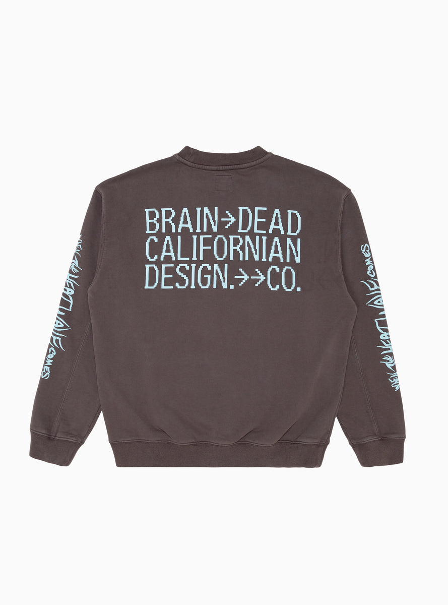 Electronic Attack Sweatshirt Grey by Brain Dead