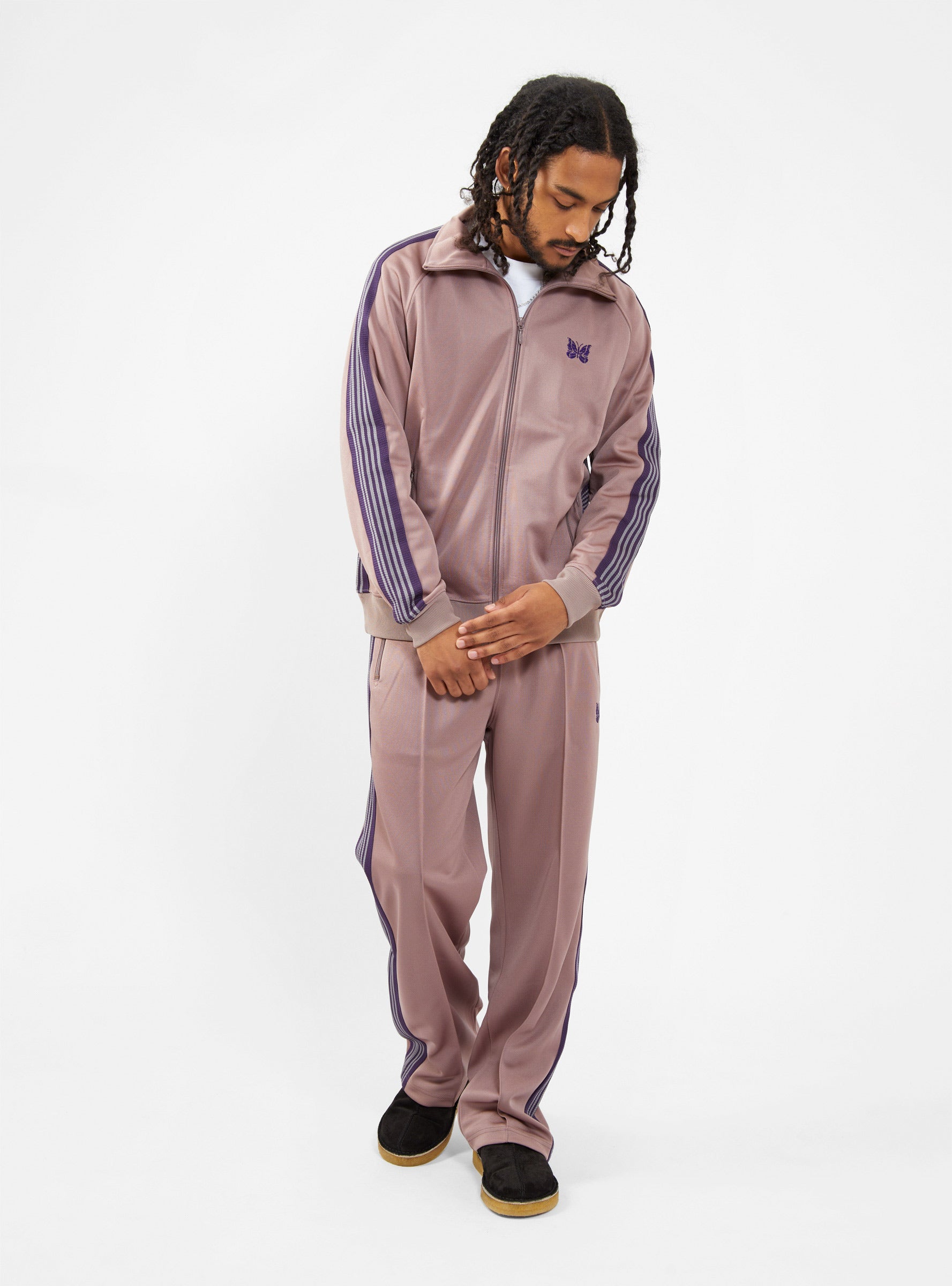 needles H.D. TRACKPANT POLY SMOOTH TAUPE | nate-hospital.com