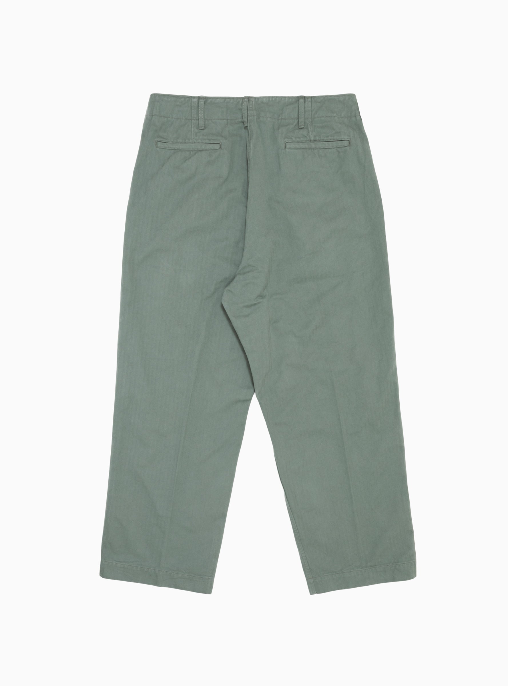 MIL Herringbone Trousers Sage Green by Beams Plus | Couverture & The ...