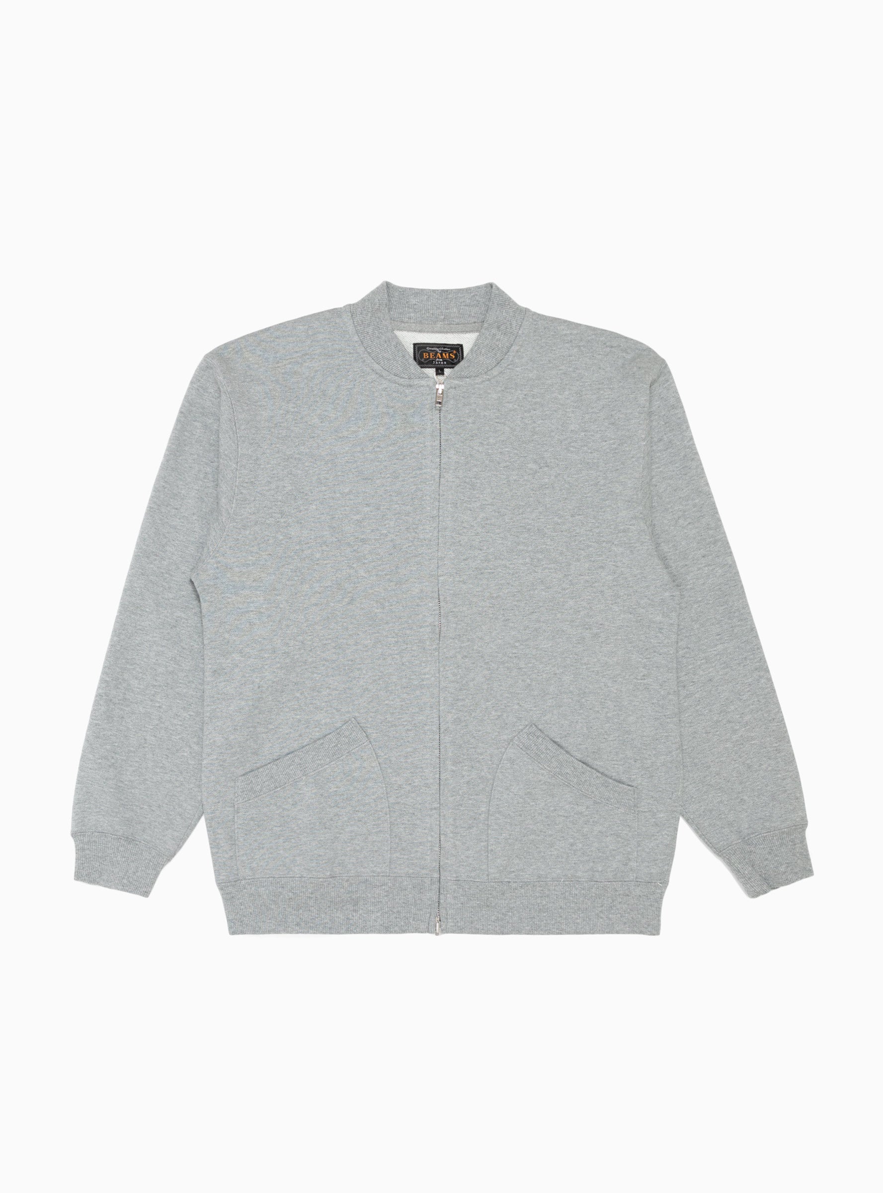 Grey outlet sweatshirt cardigan