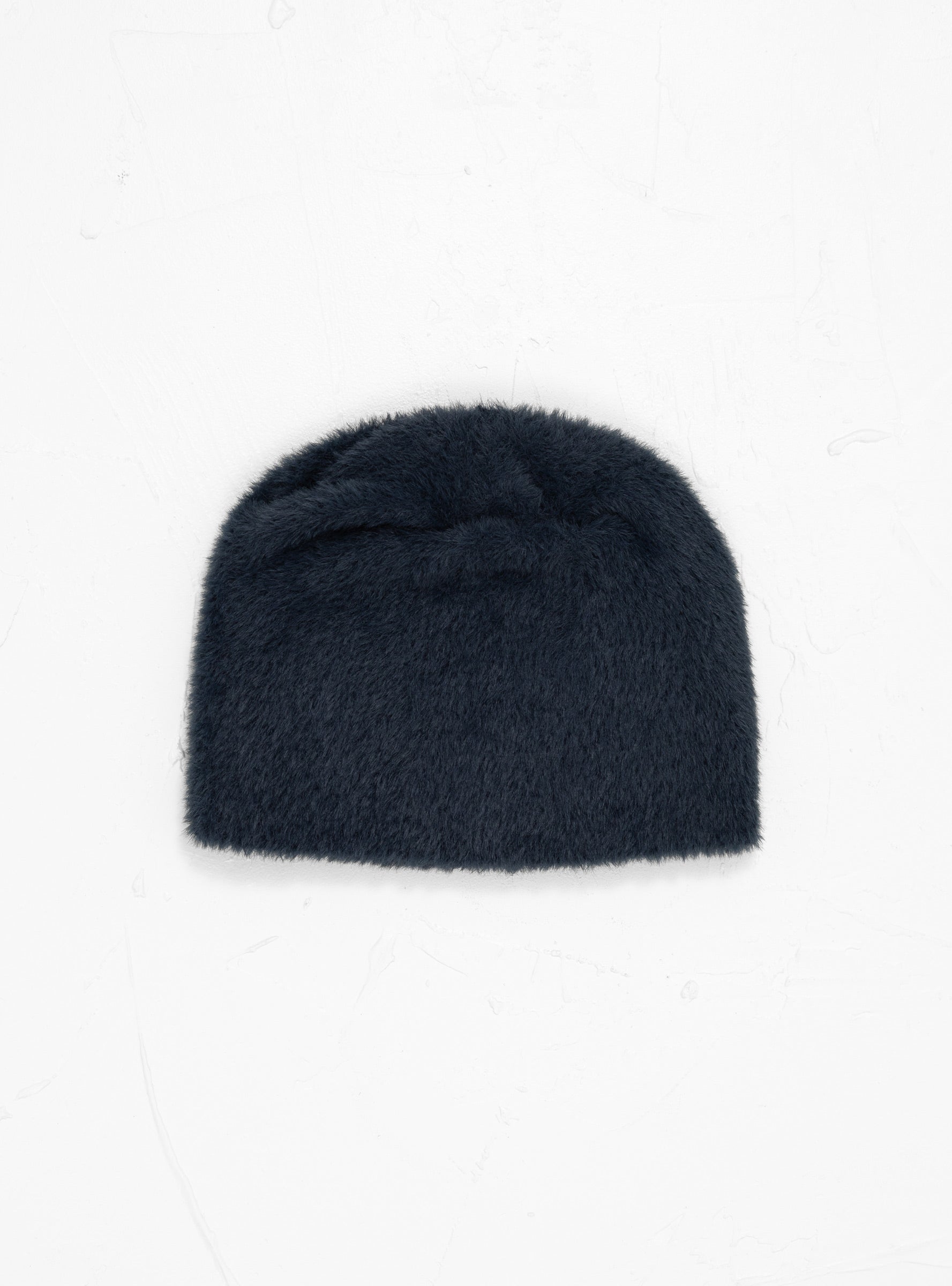 Shaggy No Cuff Beanie Navy