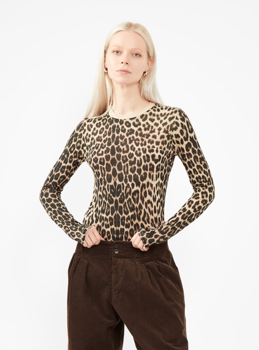 leopard long shirt