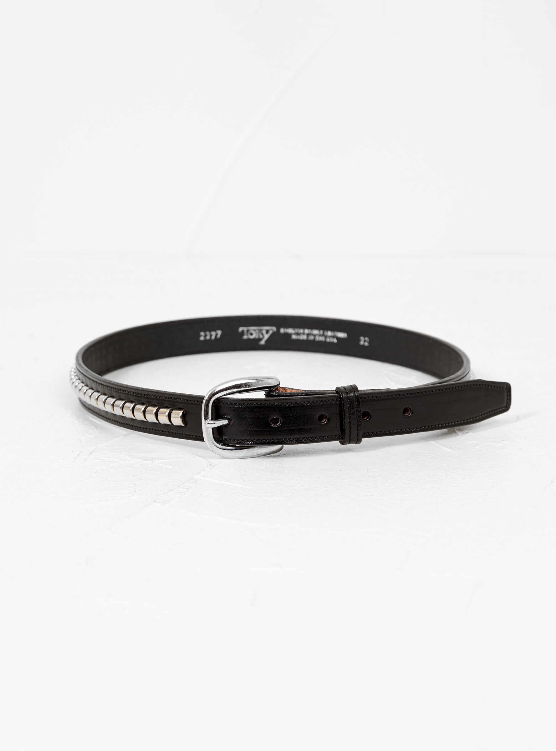 Clincher Belt Black & Silver by Tory Leather | Couverture & The