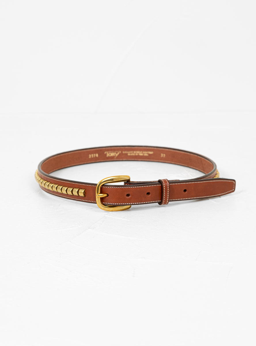 Clincher Belt Oakbark Brown & Brass by Tory Leather | Couverture & The ...