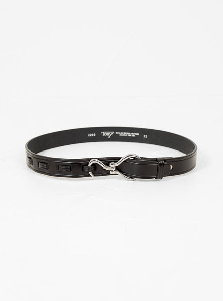 Hoof Pick Belt Black & Silver