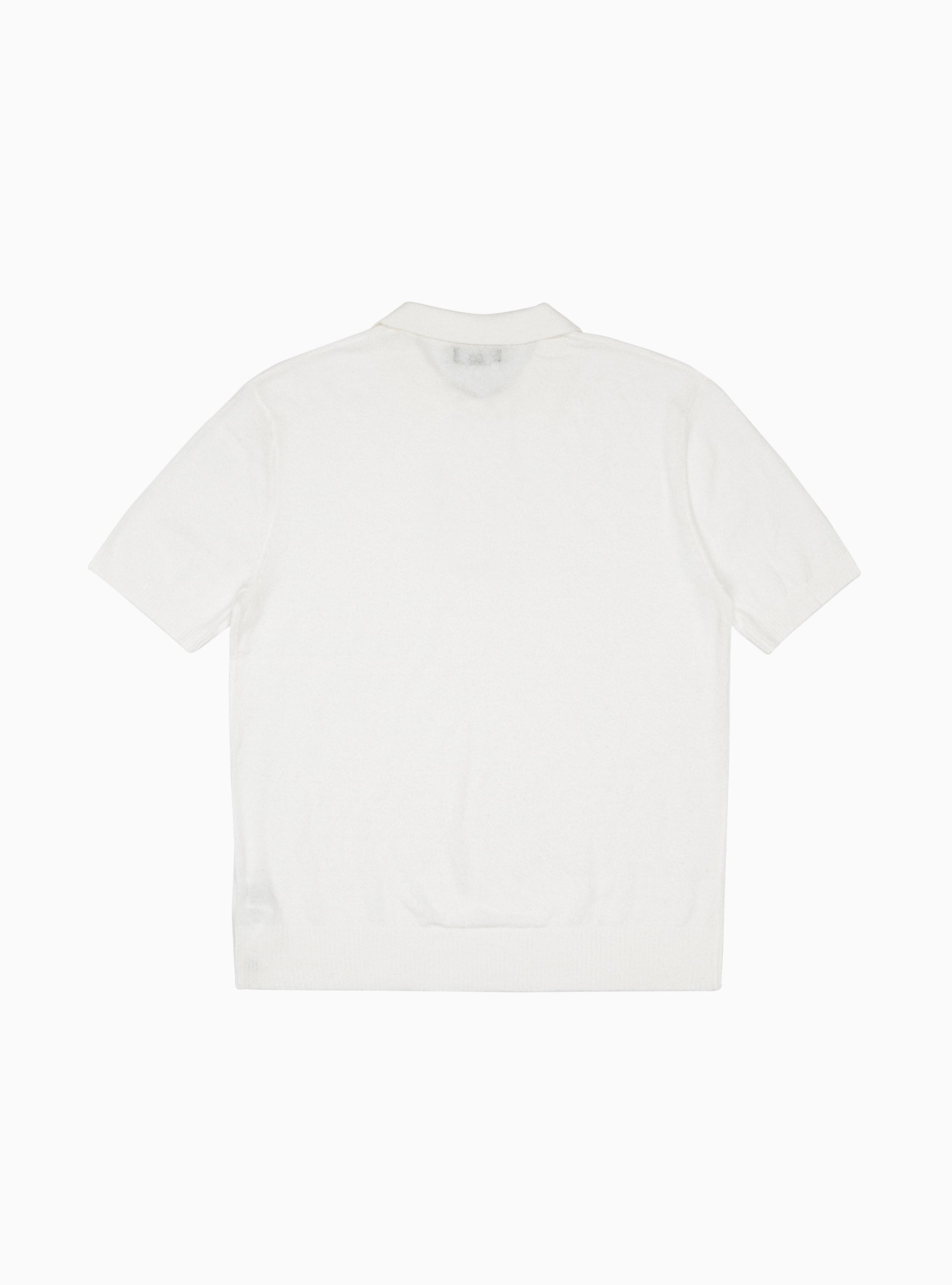 Textured Short Sleeve Polo Sweater Bone White by Stüssy