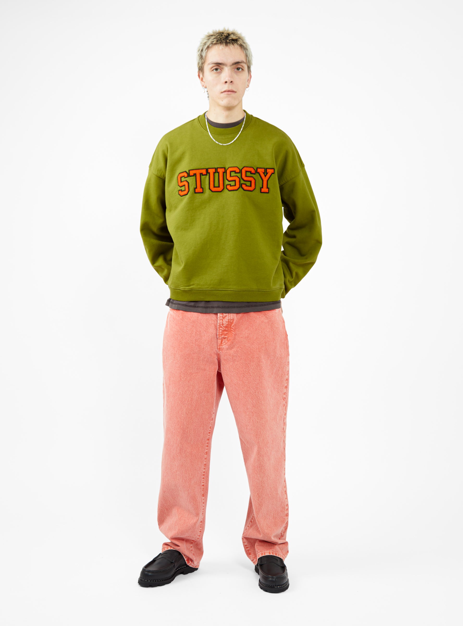 STUSSY Relaxed Oversized Crew
