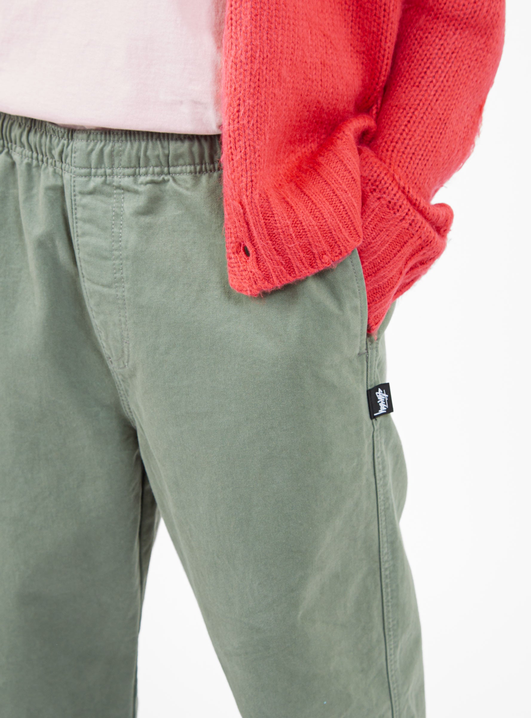 Brushed Beach Trousers Sage Green