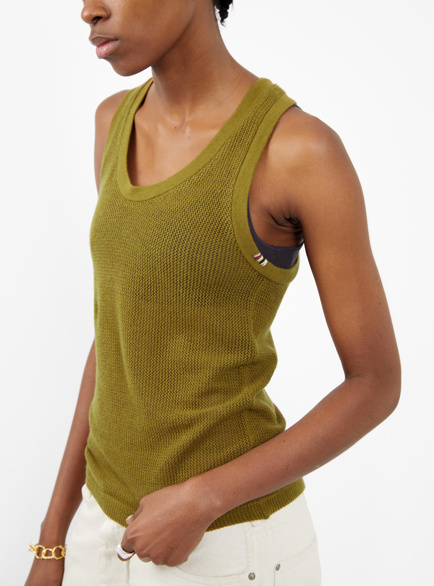 n°271 Mesh Vest Khaki Green