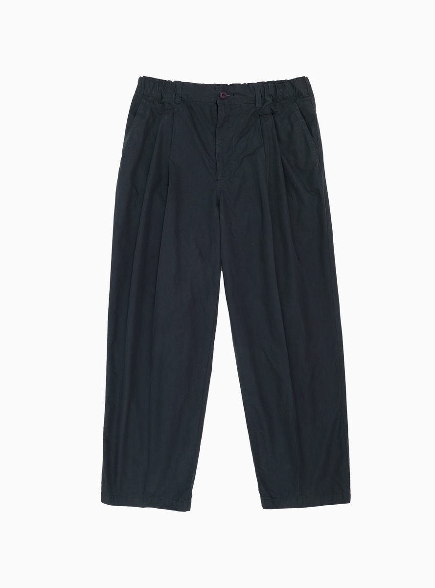 Garment Dyed Two Tuck Trousers Navy by Still By Hand | Couverture & The ...