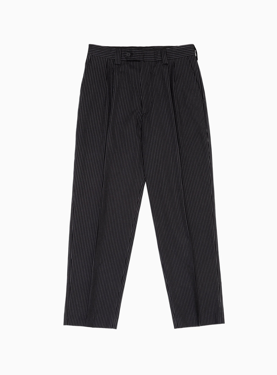 Classic Trousers Black Pinstripe by mfpen | Couverture & The Garbstore