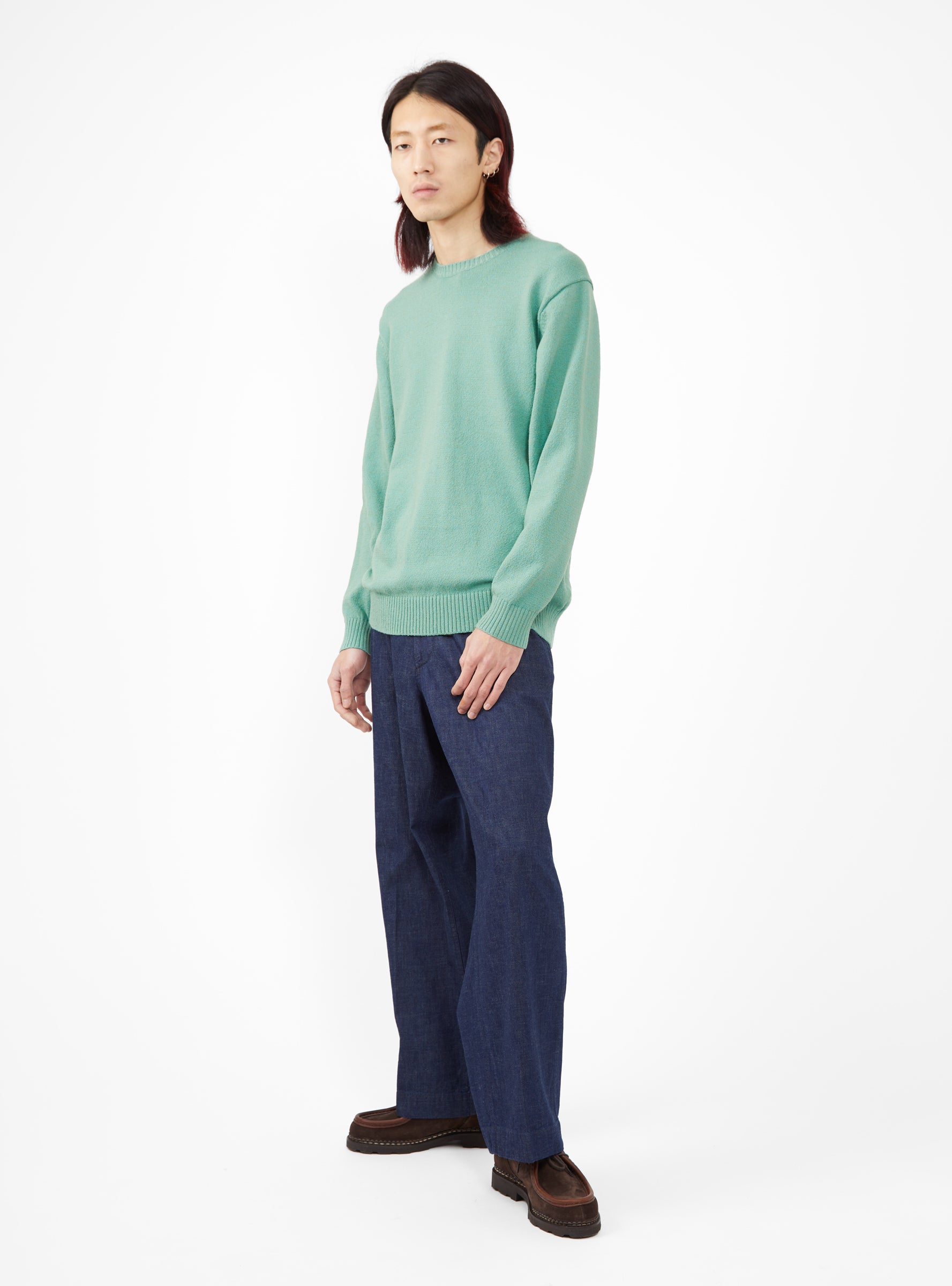 Lily Sweater Seafoam Green by Beams Plus | Couverture & The Garbstore