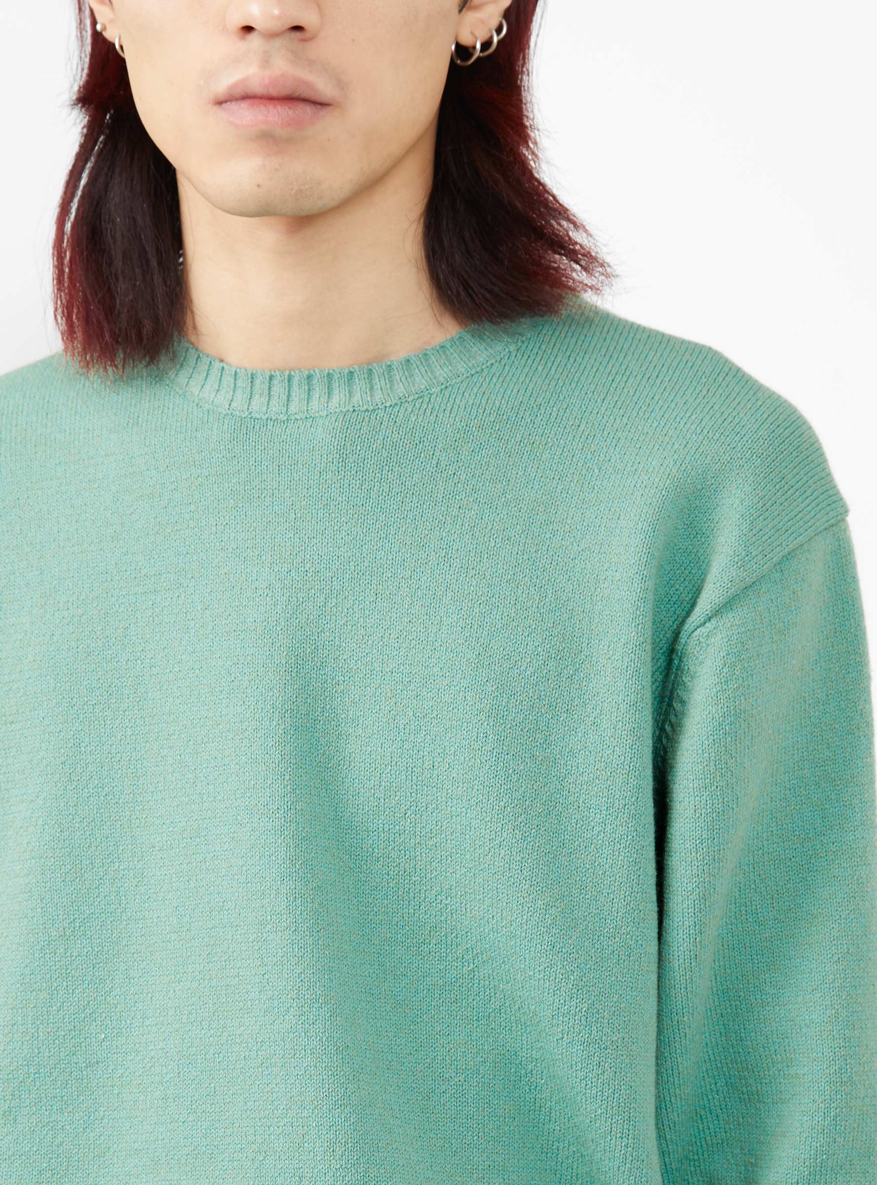 Lily Sweater Seafoam Green by Beams Plus | Couverture & The Garbstore