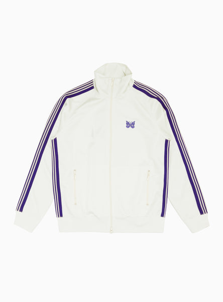 Poly Smooth Track Jacket Ice White