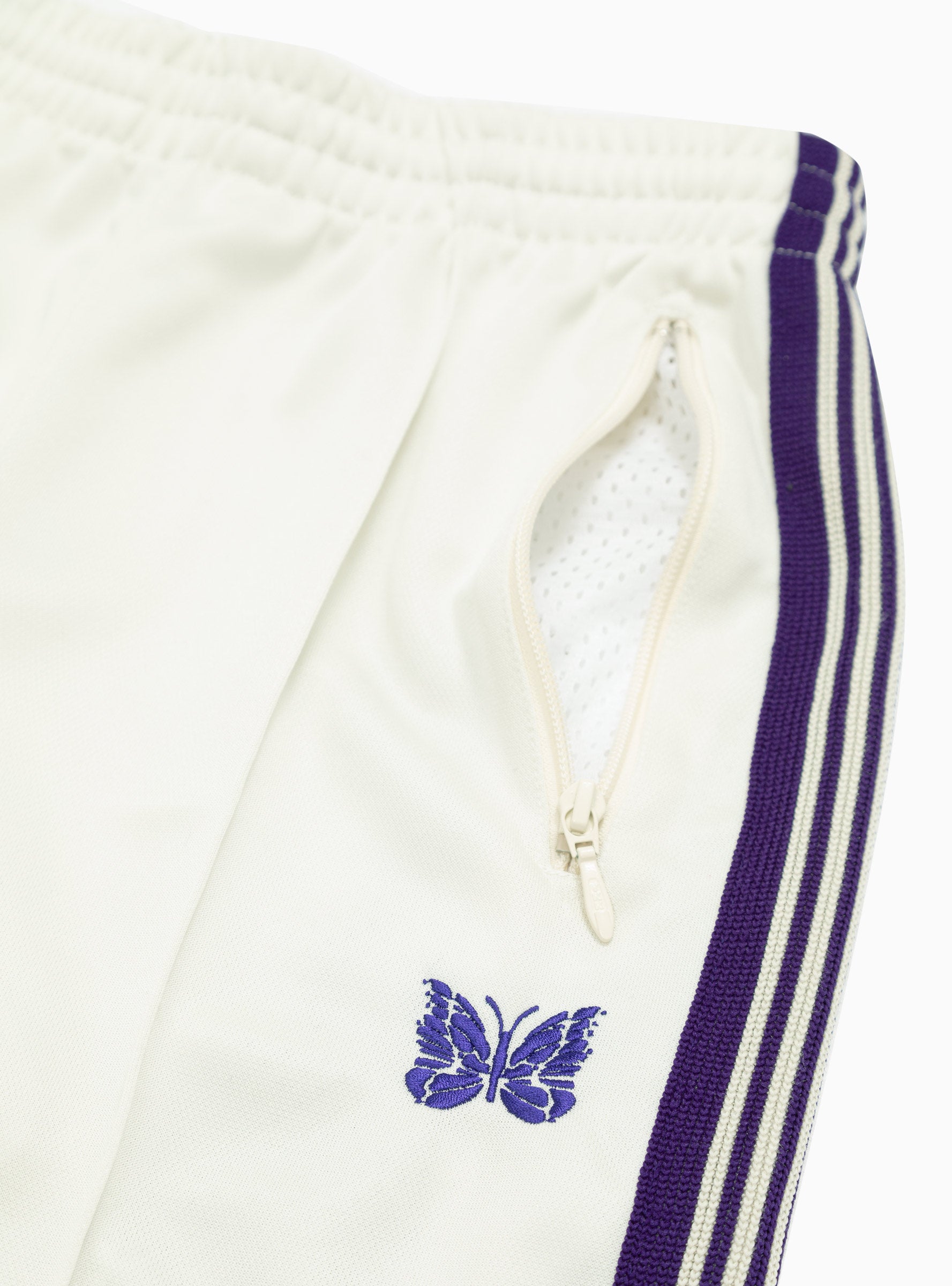 Poly Smooth Track Pants Ice White