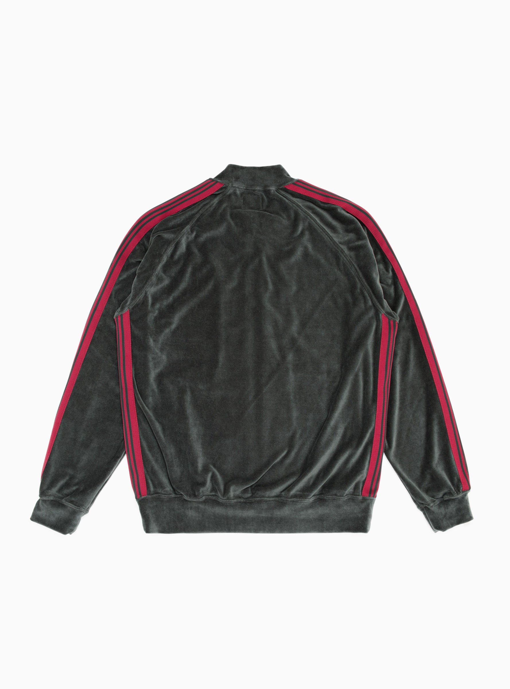 Velour Track Jacket Charcoal