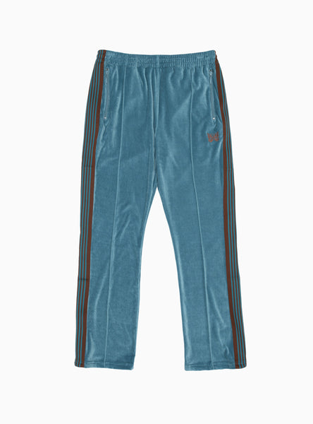 Narrow Velour Track Pants Blue by Needles | Couverture & The