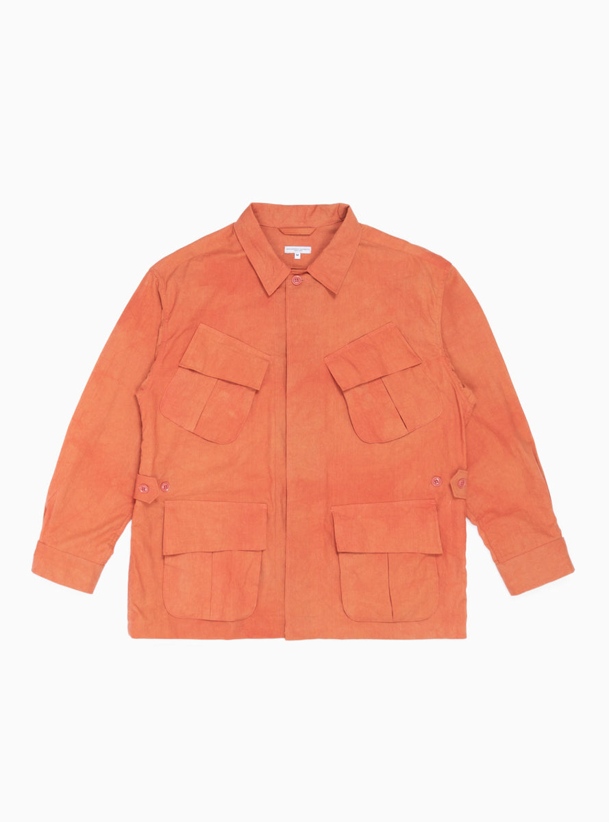 Jungle Fatigue Jacket Rust Orange by Engineered Garments