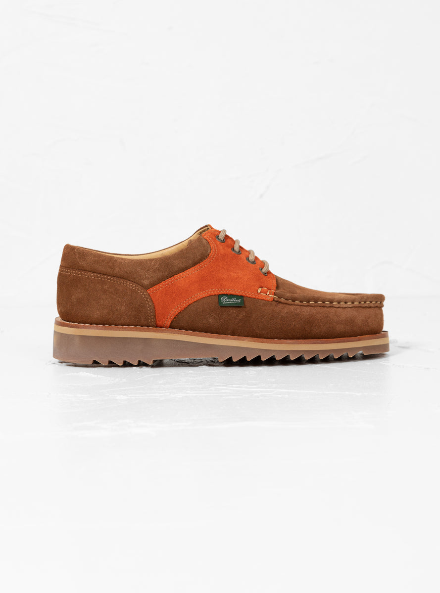 Thiers Suede Shoes Sand & Orange by Paraboot | Couverture