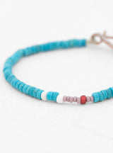 Venetian Glass Bead Bracelet Turquoise & Grey by NORTH WORKS | Couverture & The Garbstore