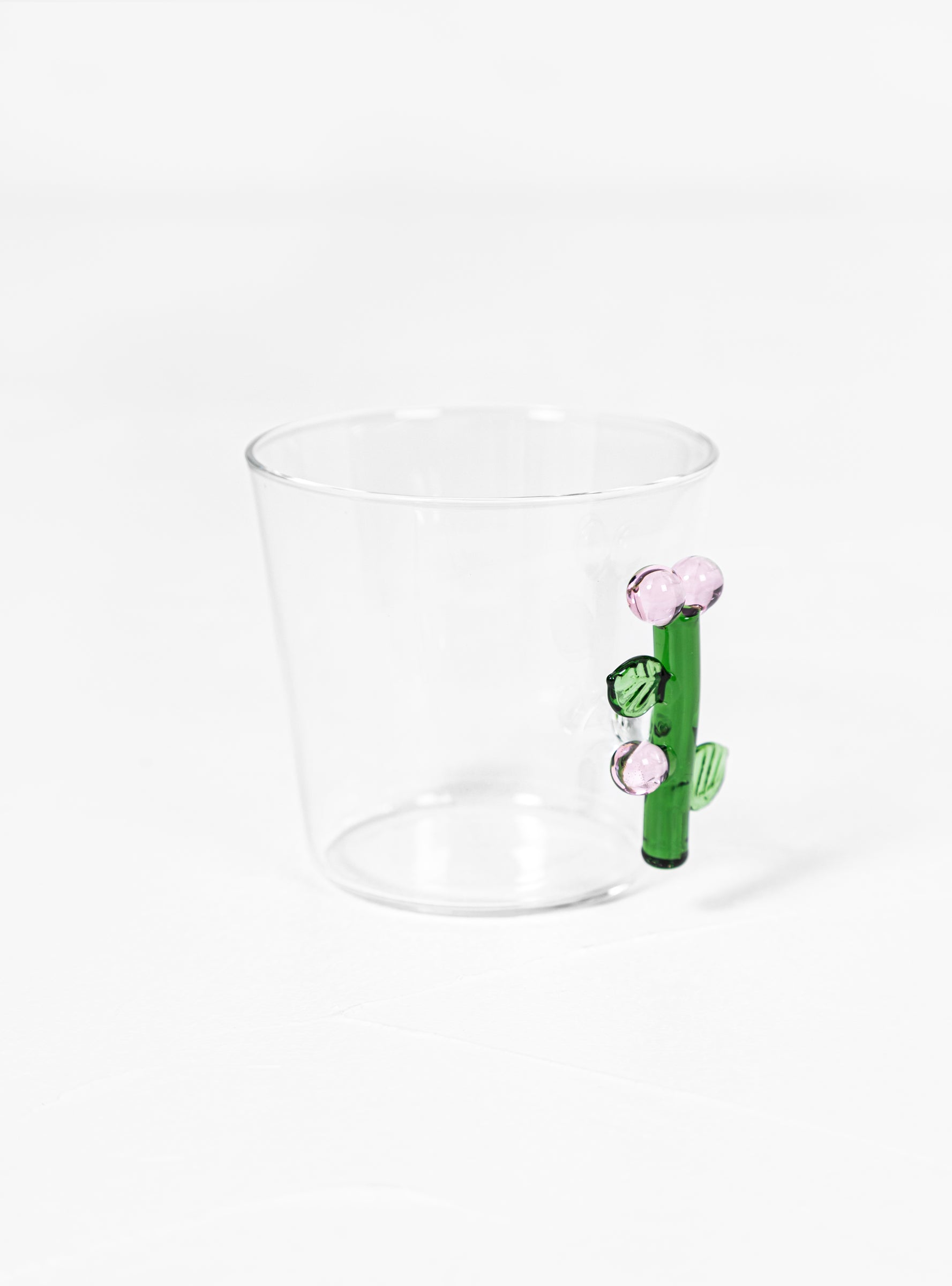 ICHENDORF MILANO, Botanica Glass Pink Flower Tumbler