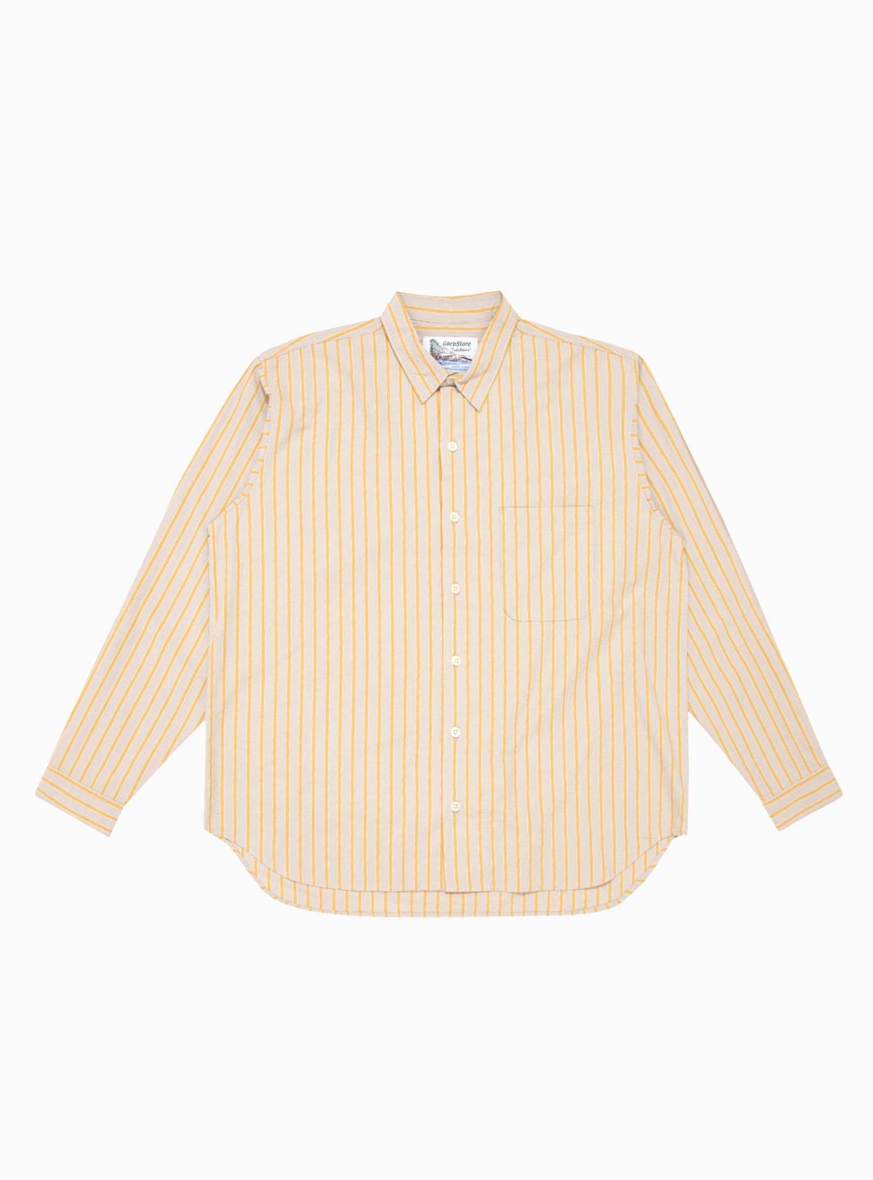 Grande V2 Shirt Ecru & Yellow Stripe by Garbstore | Couverture & The ...