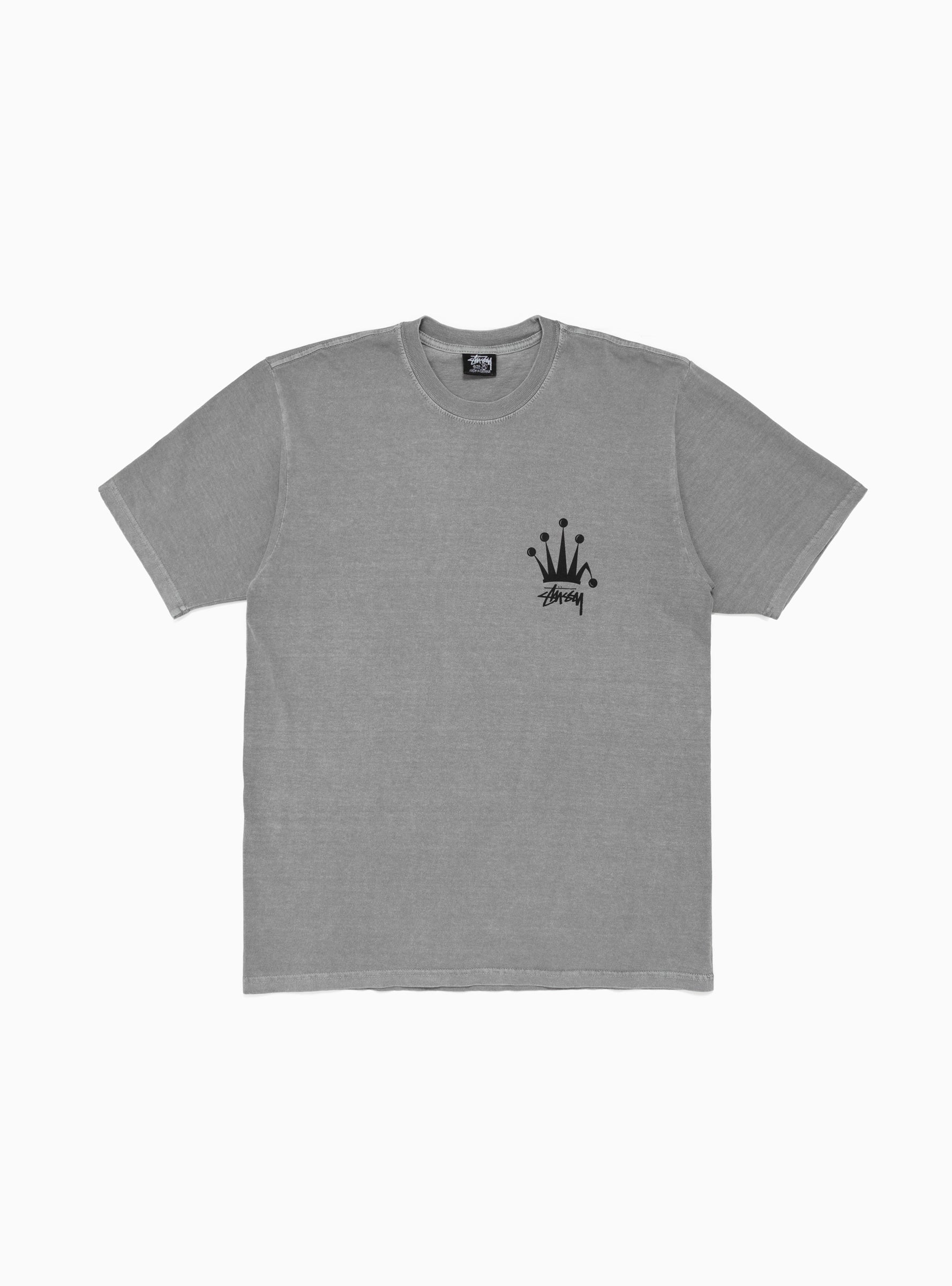 Regal Crown Pigment Dyed Tee Grey by Stüssy | Couverture & The