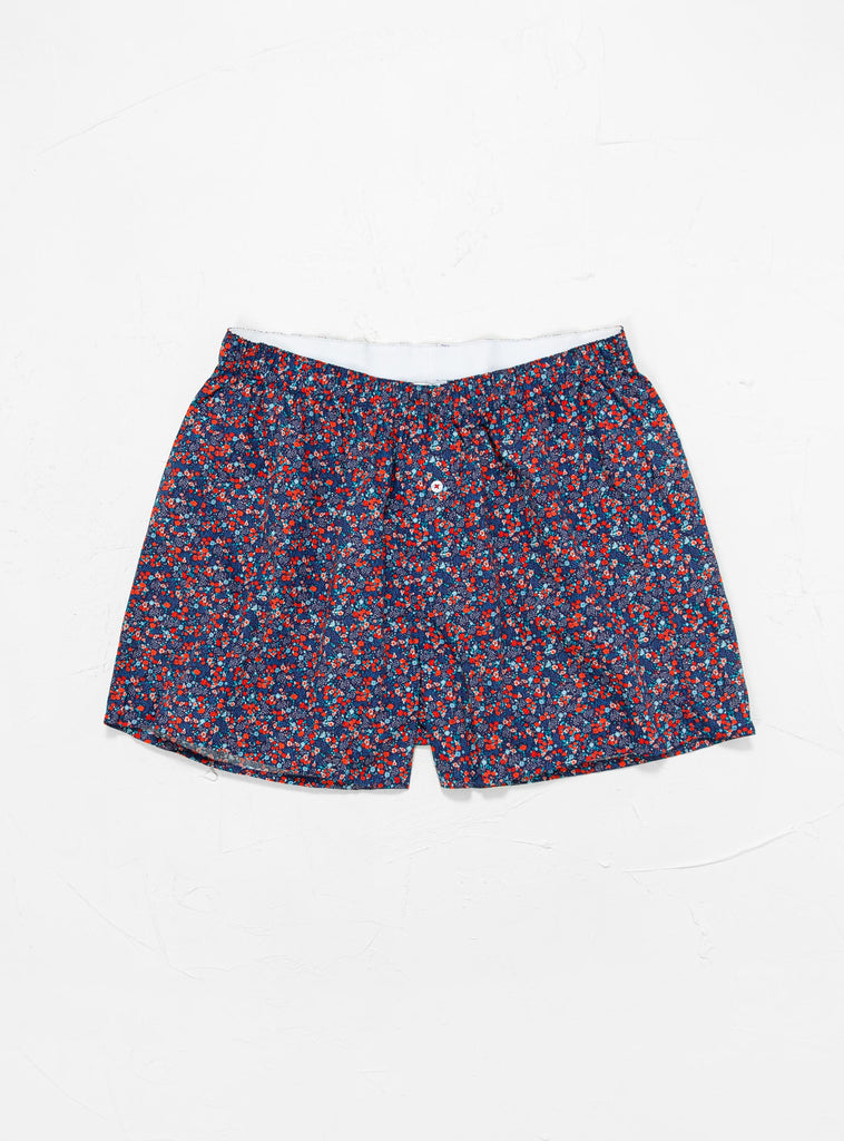 Micro Floral Boxer Navy by Druthers | Couverture & The Garbstore