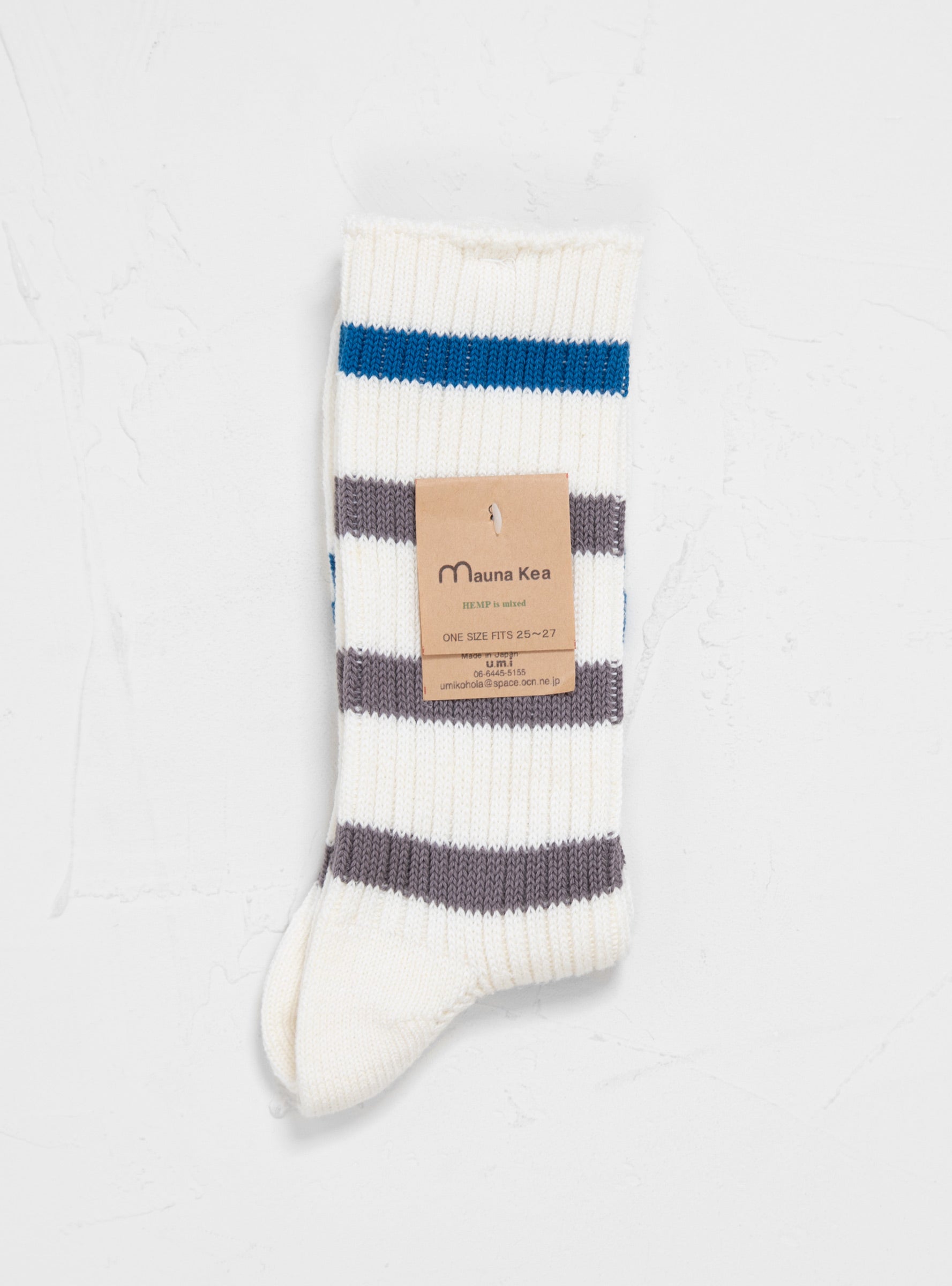 Switch Border Sock Grey by Mauna Kea | Couverture & The Garbstore