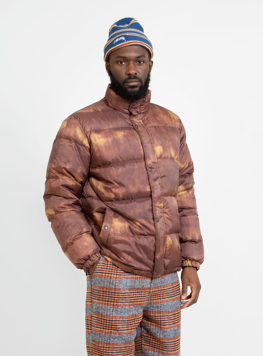 Aurora Puffer Jacket Brown by Stüssy | Couverture & The Garbstore