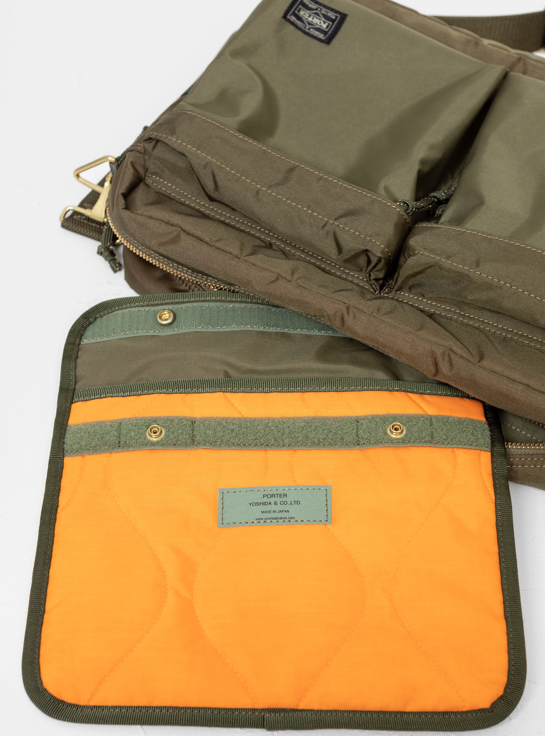 Force Shoulder Bag Olive Drab by Porter by Yoshida ▶️ Meadow Online Store