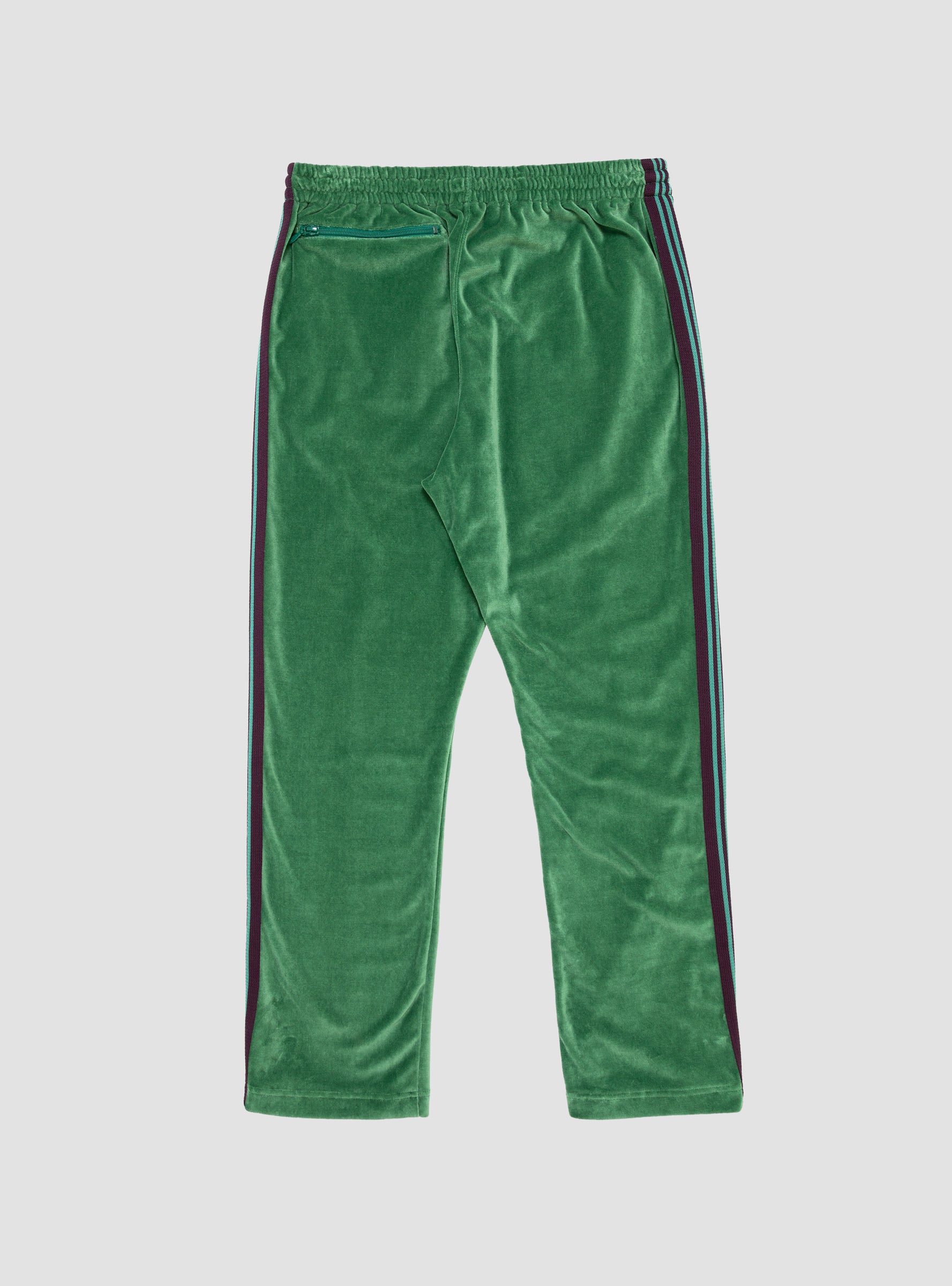 Narrow Track Pant Velour Green