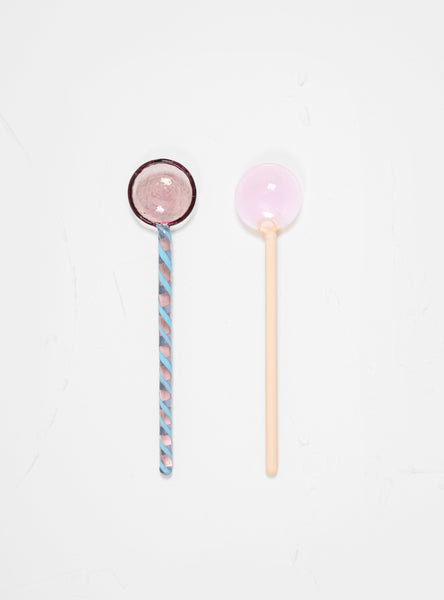 Coloured Glass Lollipop Spoon – Luna Curates