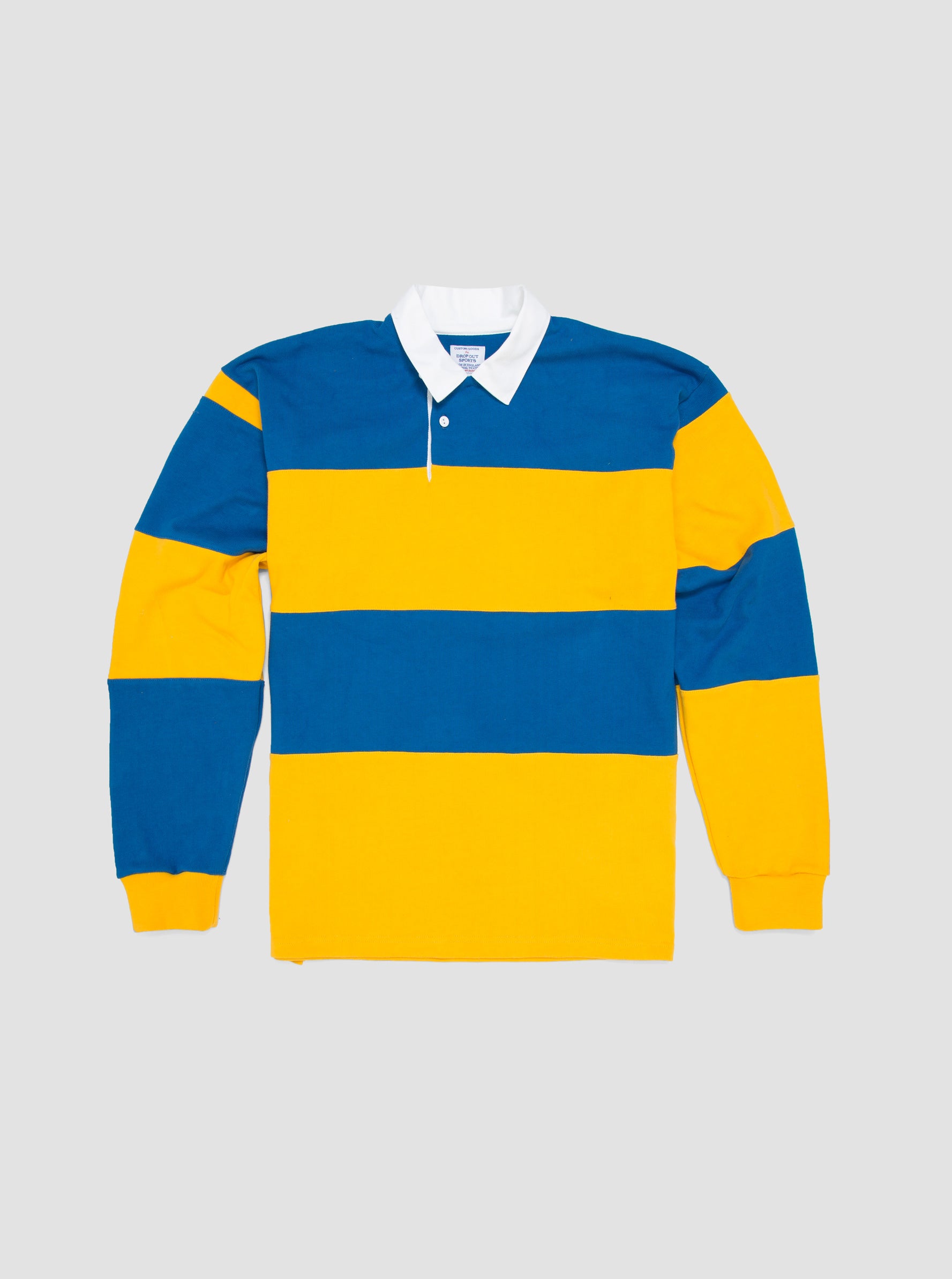 Stripe Rugby Shirt Royal/Mustard