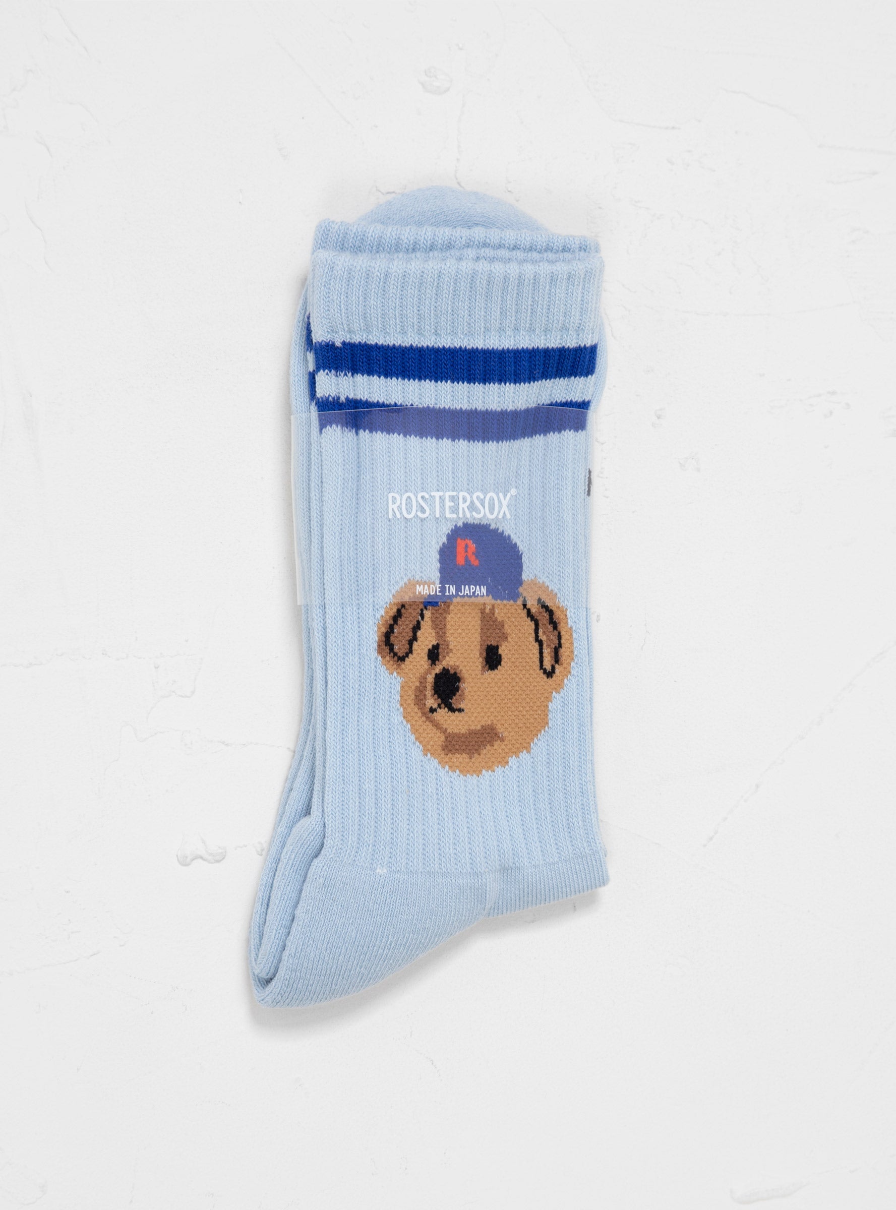 Team Bear Socks Blue by RosterSox