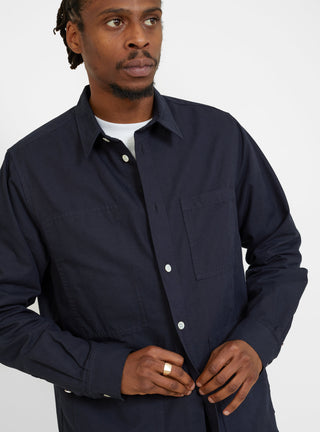 Thorsten Canvas Shirt Navy by Norse Projects | Couverture & The Garbstore