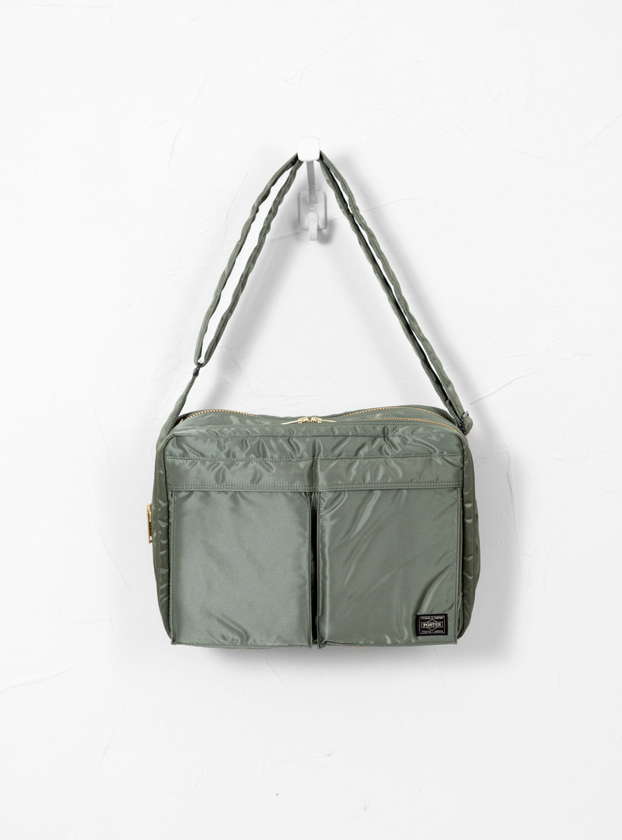 TANKER Shoulder Bag XL Sage Green by Porter Yoshida & Co