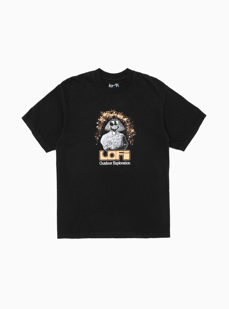 Outdoor Exploration T-shirt Black by Lo-Fi | Couverture & The Garbstore