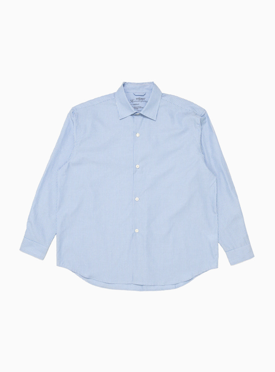 Generous Shirt Light Blue Office Stripe by mfpen | Couverture & The 