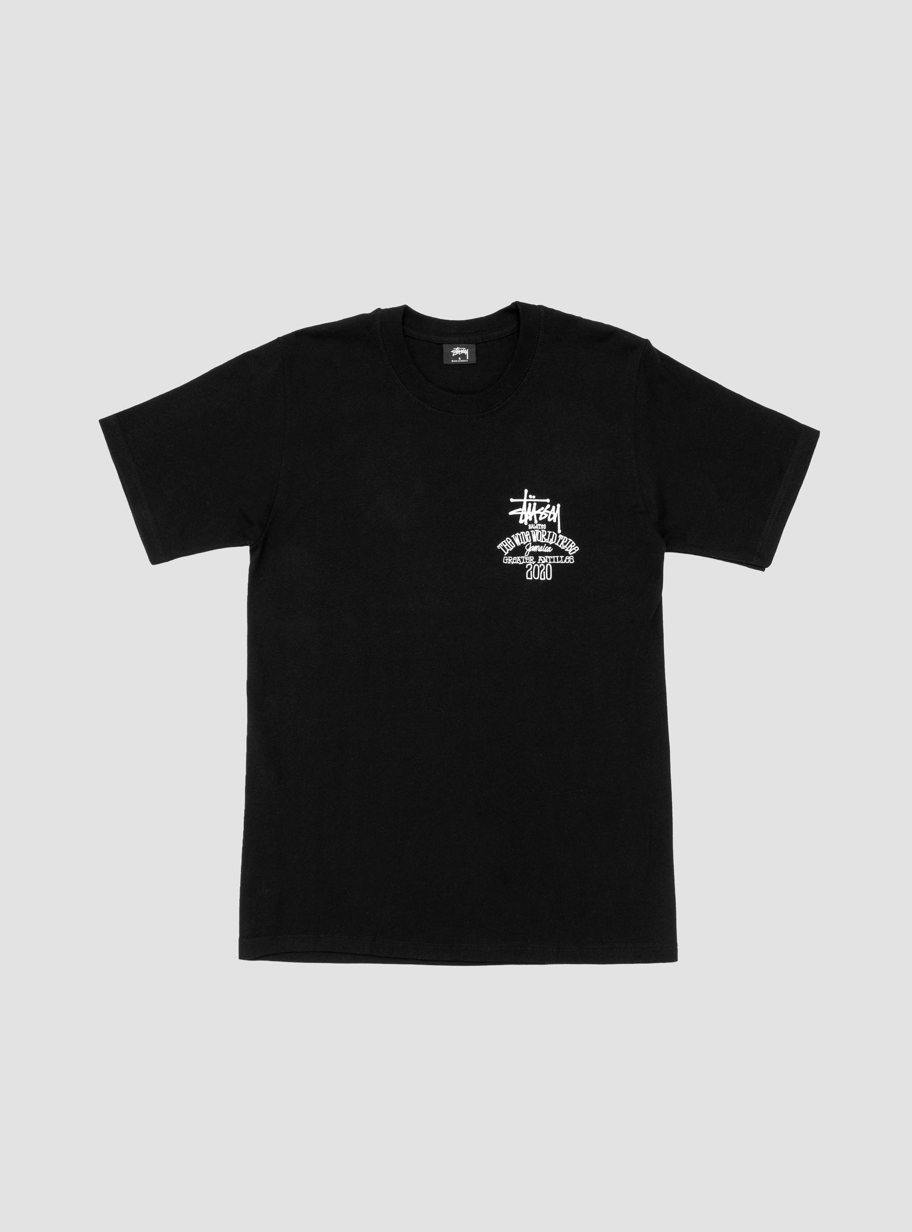 Jamaica World Tribe T-Shirt Black by Stüssy | Couverture