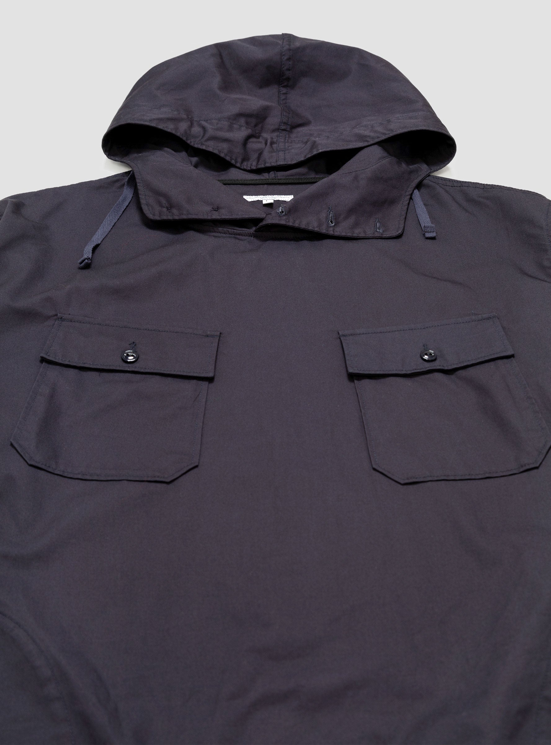 Cagoule Shirt High Count Twill Navy by Engineered Garments