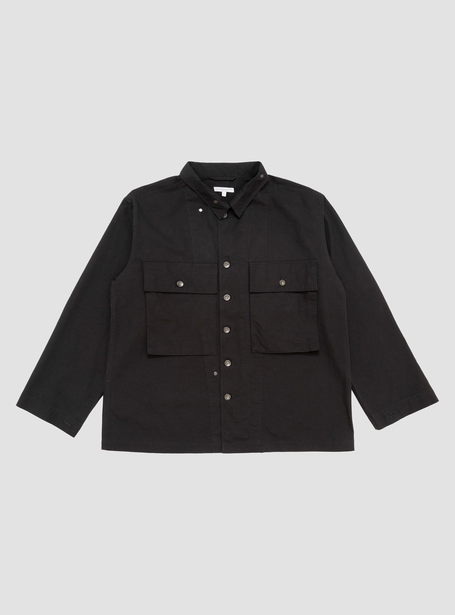 M43/2 Shirt Jacket Cotton Ripstop Black