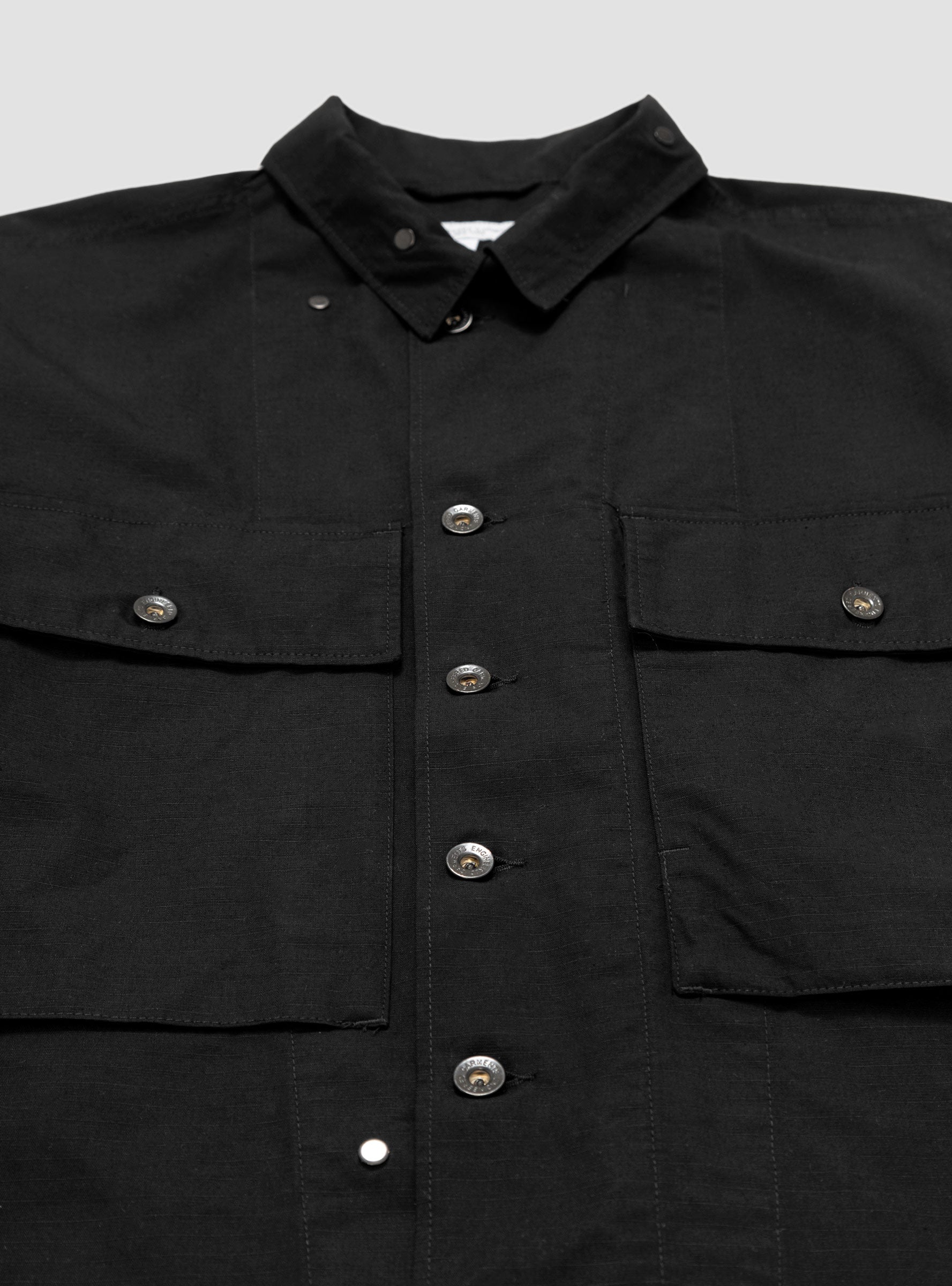 M43/2 Shirt Jacket Cotton Ripstop Black