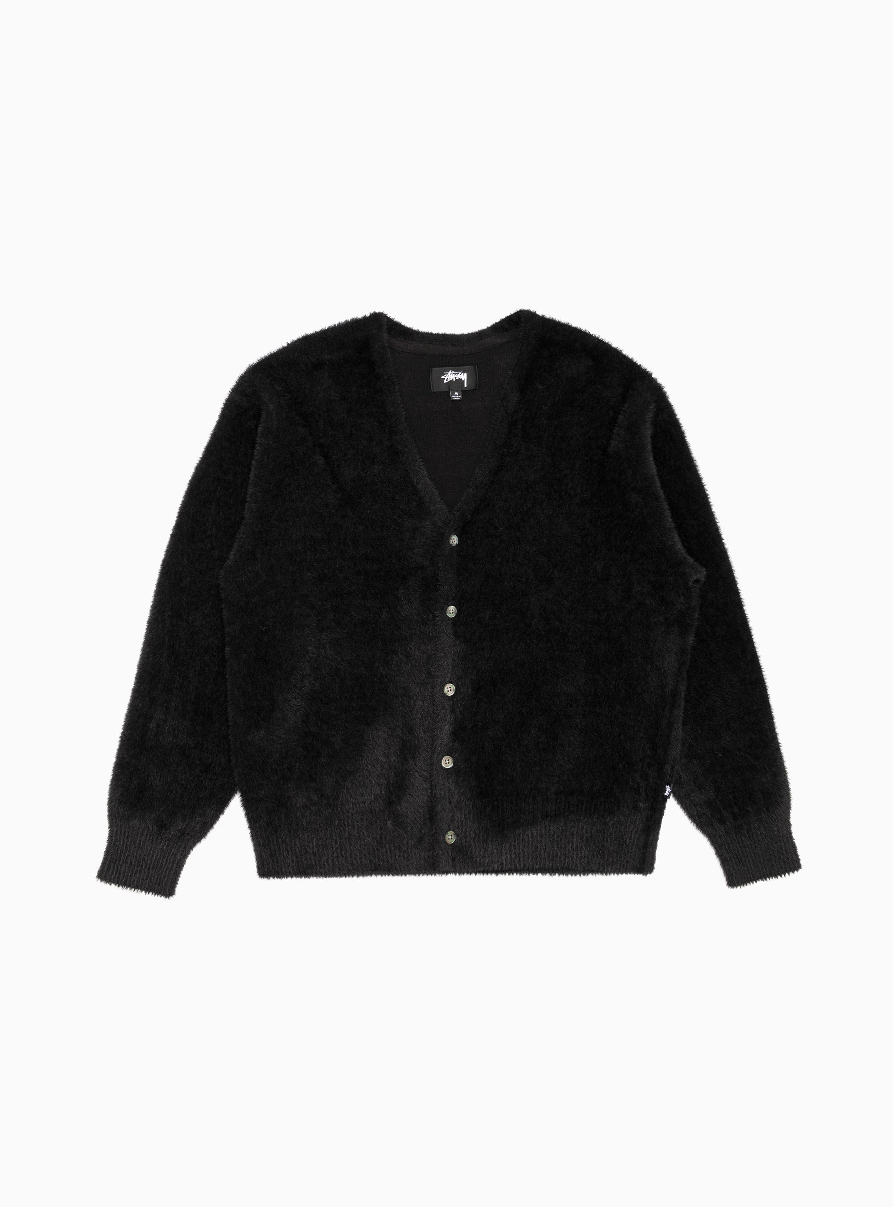 Shaggy Cardigan Black